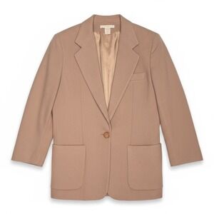 90s‎ The Limited Wool Cashmere Blend Blazer Jacket – Camel Tan – Size M